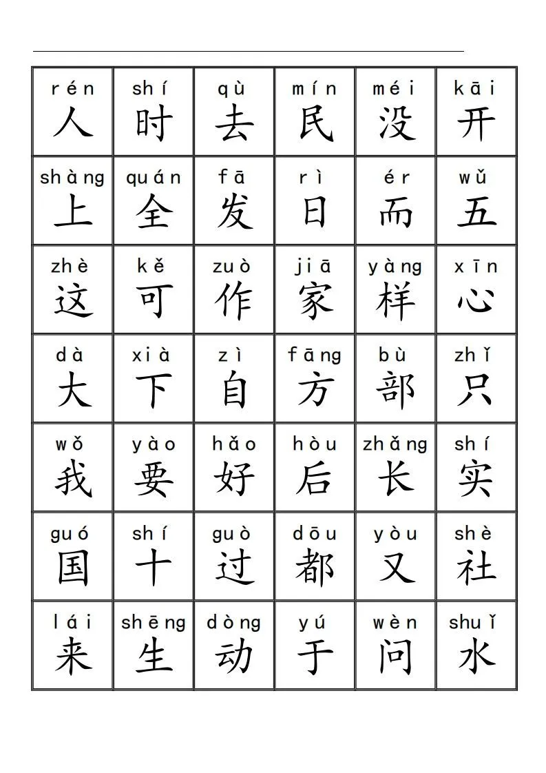 三千识字检测表（去水印）-学海库