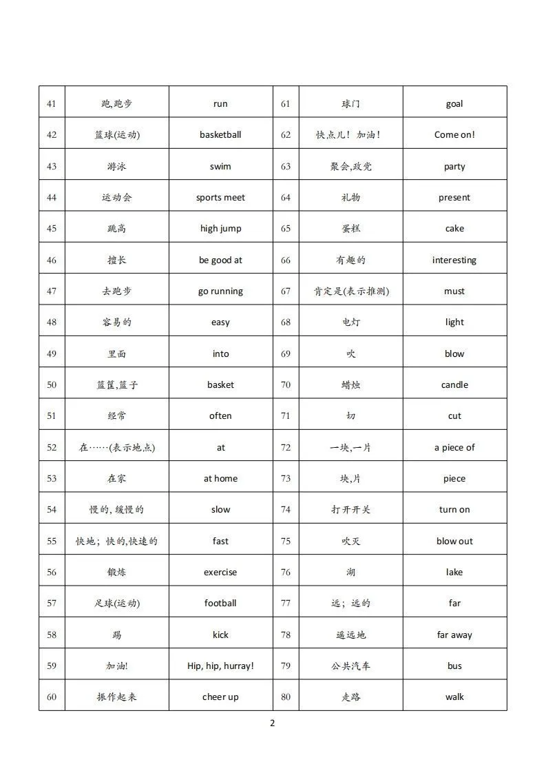 【背诵单】外研三起四下英语-学海库