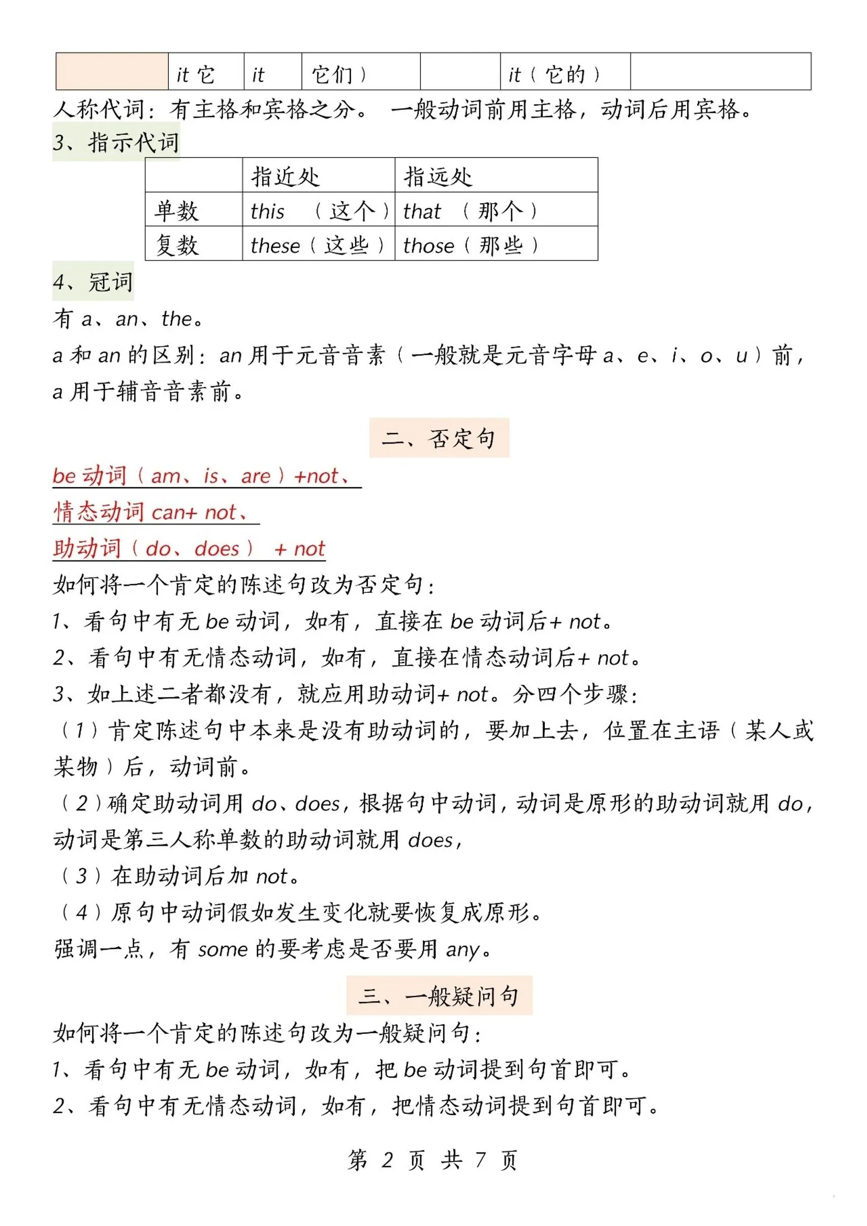 五下英语【重要语法知识汇总】-学海库