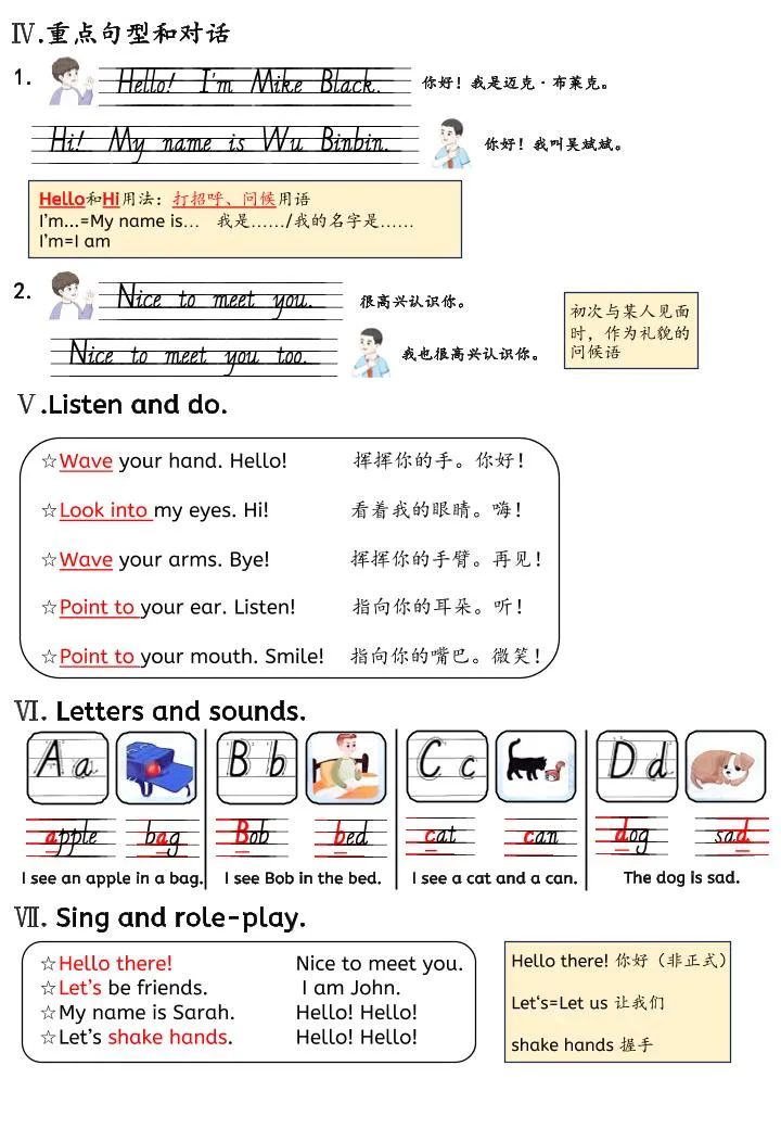 新三上英语人教pep知识点总结-学海库