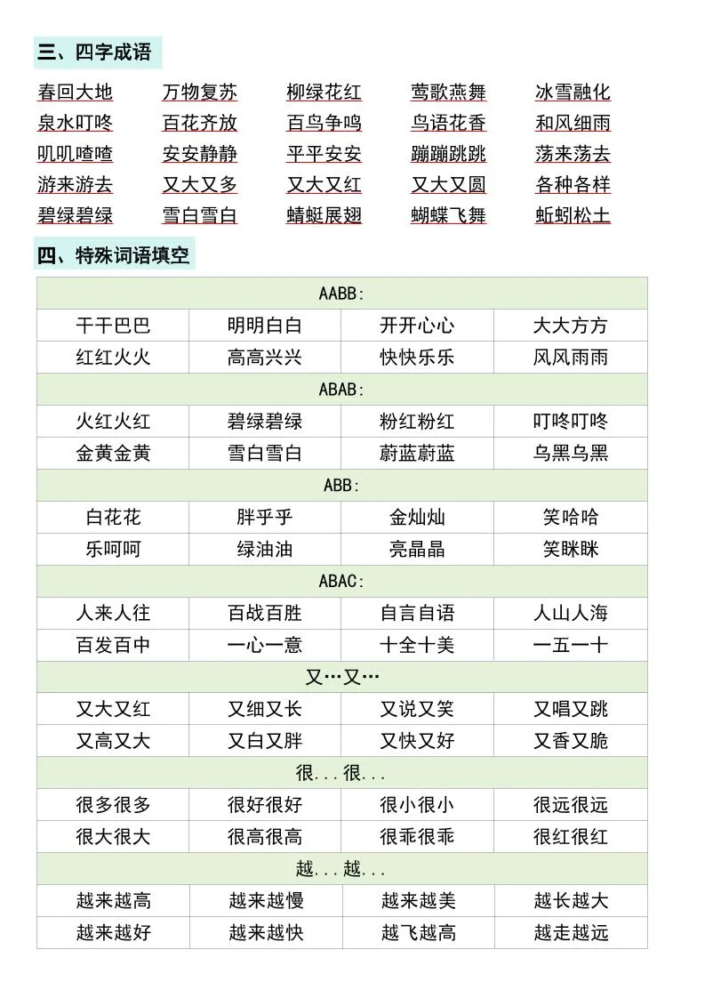 一年级下册语文期末复习高频考点梳理-学海库