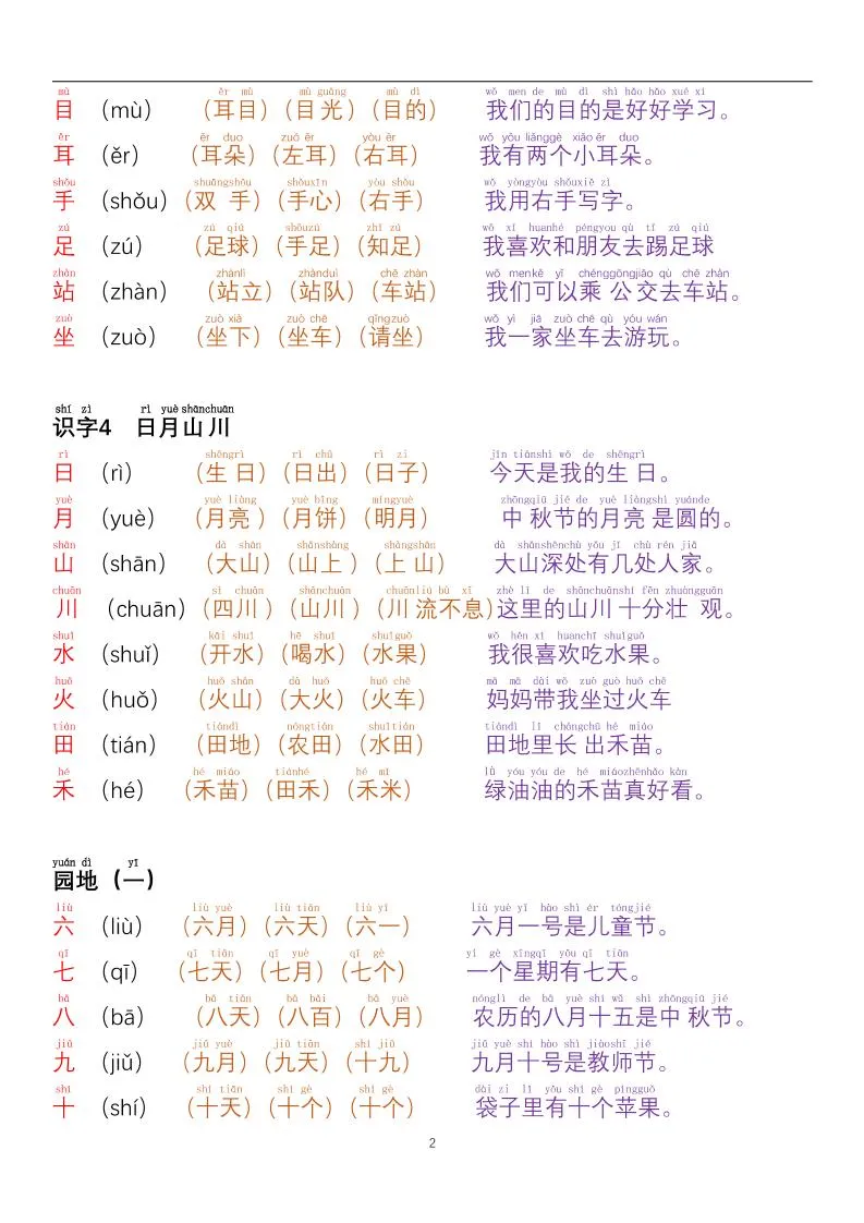 一年级上语文每日晨读彩色阅读本-学海库