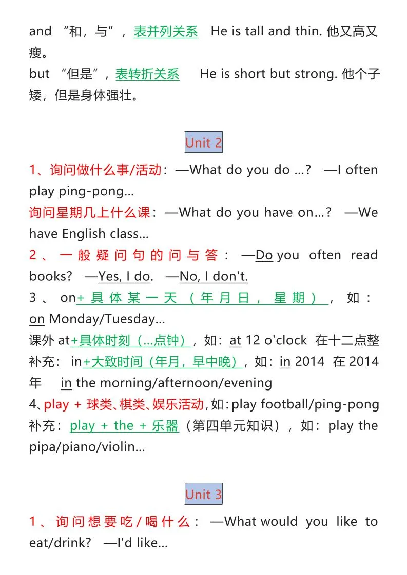 【2025秋新版】五年级英语上册1-6各单元重点知识+语法-学海库